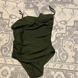 Dark Green One-Piece Swimsuit girls size 4t